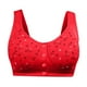 thumbnail image 2 of ICHUANYI Clearance Women's Bra Wire Free Underwear OnePiece Bra Everyday Underwear Bras(Red, 38) Ichuanyi Ichuanyi, 2 of 3