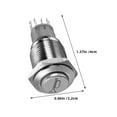 thumbnail image 2 of HEALEEP 2Pcs Solar Inverter Fuse Push Button Switch Metal Silver For Car Use, 2 of 8