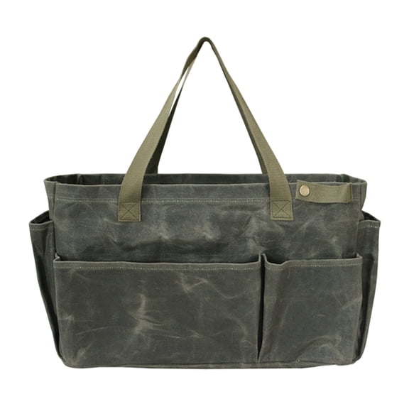 Outdoor Camping Pot Organizers Bag Crafted from Water Resistant Waxed Canvas with Spacious Interior for Cookware & Tool