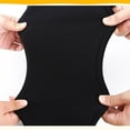 thumbnail image 5 of With Leather Patch Women Girl Thick Soft High Waisted Winter Leggings Fleece Lined Leggings Fluffy Leggings Thermal Leggings BLACK 2XL, 5 of 8