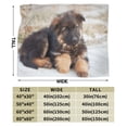 thumbnail image 3 of Wijzvio German Shepherd Dog Throw Blanket Soft Fuzzy Fleece Blanket For Couch Bed Living Room Decoration 60"X50", 3 of 9