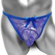 thumbnail image 4 of Lace Sissy Bulge Pouch Panties See Through Sexy Thong Lingerie for Men Underwear Bowknot Sissy Pouch G String Floral Low Rise, 4 of 5