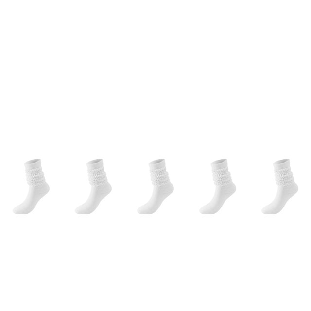 YDLCAFD Slouch Socks Women Thigh High Boot Socks Soft Scrunch Socks 5Pcs