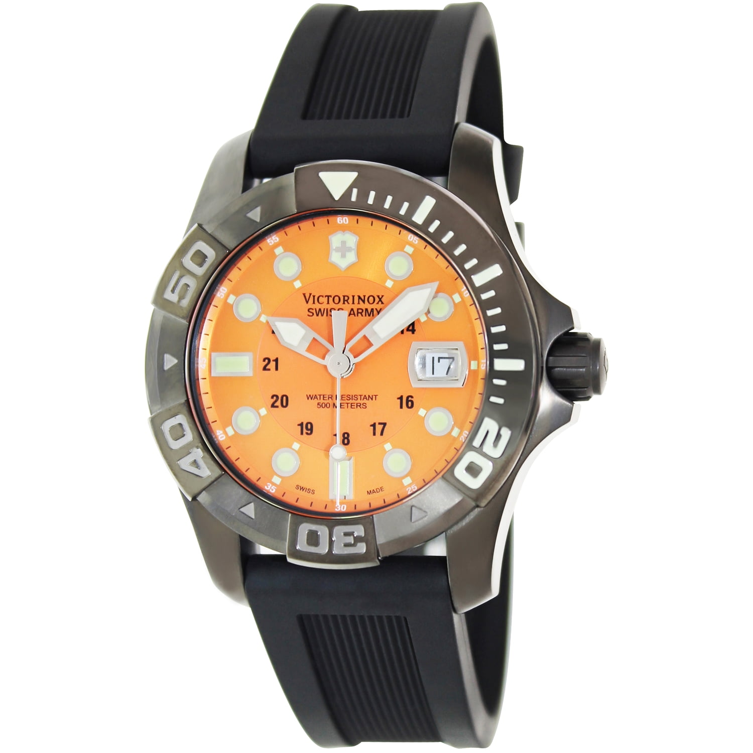 Victorinox Victorinox Men's Swiss Army 241428 Orange Rubber Swiss