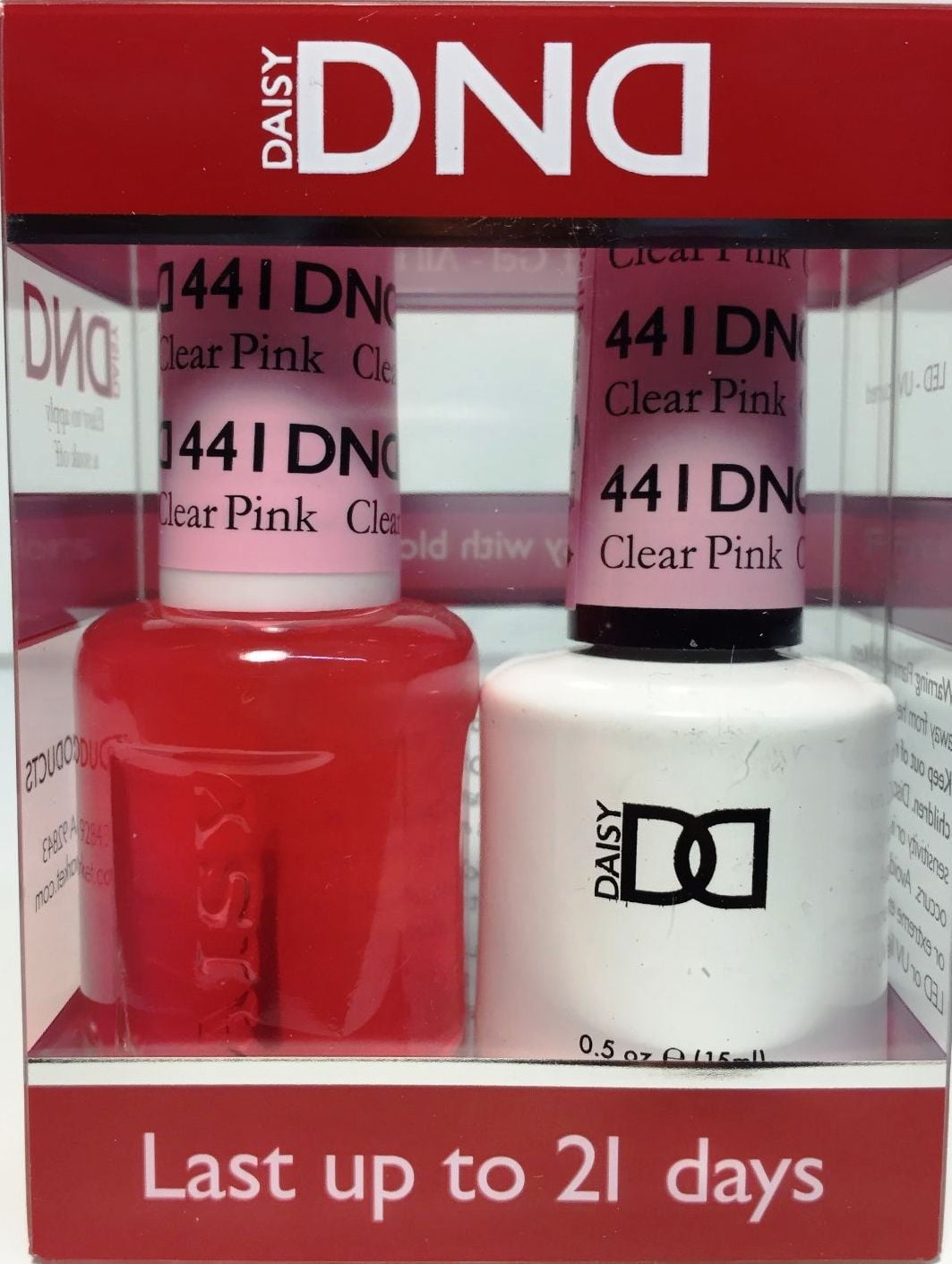 Daisy Dnd Dnd Nail Polish Gel Matching Lacquer Set 441 Clear Pink Walmart Com Walmart Com