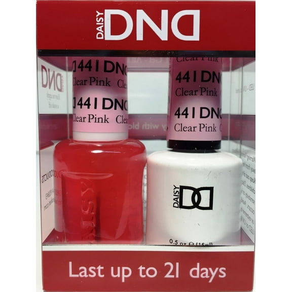 DND Nail Polish Gel & Matching Lacquer Set (441 - Clear Pink)