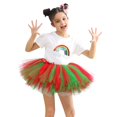 thumbnail image 2 of Girls Skirts Mesh Tutu Skirt Color Matching Ballet Dance Performance Fluffy Tutu Skirt Size 0 Y-2 Y, 2 of 5