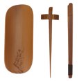 thumbnail image 1 of Bamboo Tea Set, Natural Bamboo Hand-Made Carving Tea Accessories Tearoom Ceremony Tools Tea Scoop, For Office Home Plum Flower Pattern, 1 of 8
