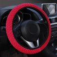 thumbnail image 3 of Universal Soft Warm Plush Car Steering Wheel Cover Elastic Automobiles Auto Steering-Wheel Case Protector, 3 of 5
