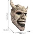 thumbnail image 4 of The Graber Cosplay Mask, Black Phone Mask, Horror Film, Halloween, Scary Mask, Men's Costume Mask (Light Grey), 4 of 5