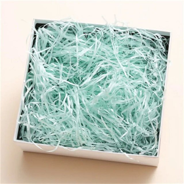 Caja de papel arrugado de 10g, 20/50/100g, confeti de rafia, Material de relleno, para decoración del hogar, boda, navidad
