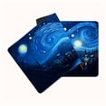 thumbnail image 3 of 1pc Creative Van Gogh Starry Sky Village Large Game E-sports Computer Oversized Extended Thickened Mouse Pad Desktop Mat Table Mat Non-slip Mouse Pad Washable Rubber Material Mouse Pad, 3 of 10