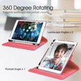 thumbnail image 4 of Funda giratoria 360° rosa para iPad 10.2" FINTIE, 4 of 8