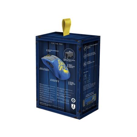 Razer - DeathAdder V3 Pro Lightweight Wireless Optical Gaming Mouse with 90 Hour Battery - Fortnite Edition - Blue