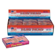 Party Central Club Pack of 24 Red and Blue Patriotic US Flag Food or Drink Decoration Party Picks