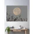 thumbnail image 2 of Bloom Theory Early Morning Cold Moon - View Larger Poster Wall Art, Modern Wall Decor, 8x12 UNFRAMED, 2 of 3