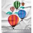thumbnail image 1 of Soimoi White Cotton Duck Fabric Cloud & Hot Air Balloon Holiday Fabric Prints By Yard 56 Inch Wide, 1 of 3