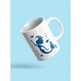 thumbnail image 3 of Mermaid And Fish Outlined Mug - SPIdeals Designs,, 3 of 4