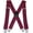 Wine Red, variant on X Style Men's Braces with 4 Metal Clips,5cm Heavy Duty Suspenders Trouser Braces for Men,Adjustable Elastic Suspend for Men and Women
