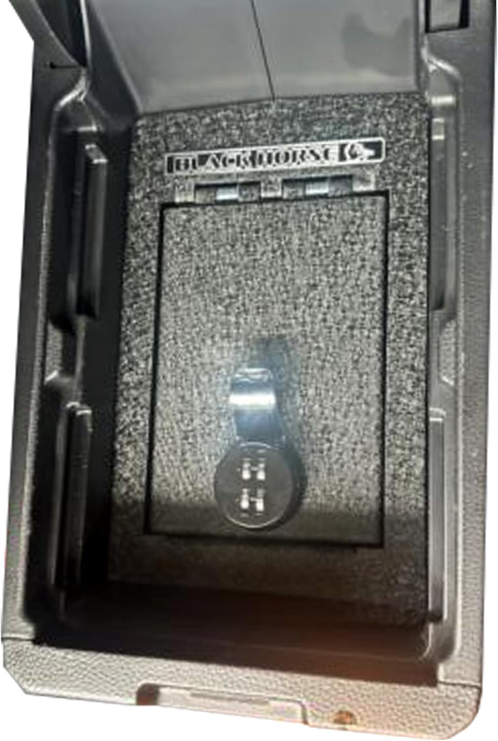 Black Horse Center Console Safe Security Lock Box, Black Gun Box Organizer, with 4 Digit Combination Resettable Lock Compatible with 2023-2024 Honda CR-V-ASHC02