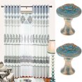thumbnail image 2 of Sujetador de cortina con lazo para parejas, soporte para colgante, colgador de decoraciones para cortinas Azul, 2 of 9