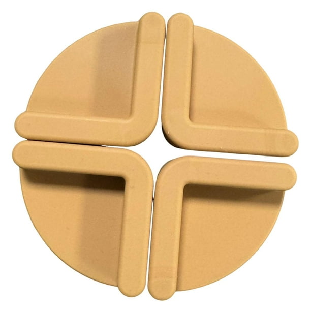 4 piezas de pies de tabla de cortar, tapete de cocina de silicona, fácil de usar, utensilio de cocina antiadherente Marrón