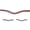 Chestnut, variant on Majestic Ally Curved Crystal Padded Premium Leather English Browband for Horse Bridle