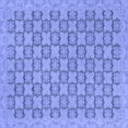 thumbnail image 1 of Ahgly Company Indoor Square Abstract Blue Modern Area Rugs, 6' Square, 1 of 4