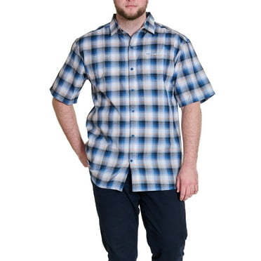 Wrangler Men's Big and Tall Plaid Shirts ,Big size up to 6XL and Tall size up to 5XT