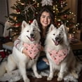 thumbnail image 4 of Dog Bandana 2 Pack,Pink Cow Strawberry Hat Pattern Bandanas for Dogs,Cat Bandana,Small/ Large Dog Bandana 2 Size,Dog Bandanas Girl Boy, 4 of 5