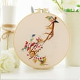 thumbnail image 4 of Clearance Office&Craft&Stationery under $5,Embroidery Starters Kit For Beginners With Embroidery Cloth Embroidery Hoop Threads And 3 Needles Beautiful Bird And Tree, 4 of 5