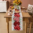 thumbnail image 2 of Valentine's Day Table Runner 90 Inches Long Farmhouse Dress Scarves, Red Strip Plaid Love Eucalyptus Grey Check Dining Tablerunner for Coffee Table/Kitchen Island/Party Décor, 13" x 90", 2 of 8