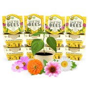 BUZZY Save The Bees Biodegradable Grow Kit | Assorted Wildflowers 12-Pack
