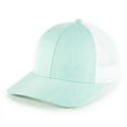 thumbnail image 2 of Blank and Custom Outdoor Cap OC770L Low Pro Ladies Trucker, Plastic Snap Closure-Heathered Mint/White, 2 of 4