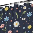 thumbnail image 3 of Pioneer Flower Floral Print Pattern Shower Curtain 36"x72", Bathroom Decorative Shower Curtain Set with 12 Hooks, Waterproof Washable, 3 of 6