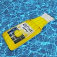 thumbnail image 2 of Northlight 86" Corona Yellow and Blue Inflatable Beer Bottle Pool Float, 2 of 7
