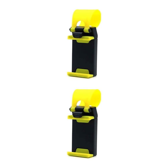 Kenally Soporte para teléfono móvil Soporte para teléfonos a prueba de sacudidas de goma Soportes para amarillo Type2 NO2