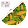 thumbnail image 2 of KLL 30" Christmas Tree Skirt Fresh Corn 1 Xmas Tree Skirts Mat for New Year Xmas Holiday Party Indoor Outdoor Home Decoration, 2 of 5