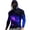 Blue R, variant on Mens Fishing Shirt Long Sleeve Uv Sun Protection Hoodies Rash Guard for Hiking Outdoor Working Black XXXXL