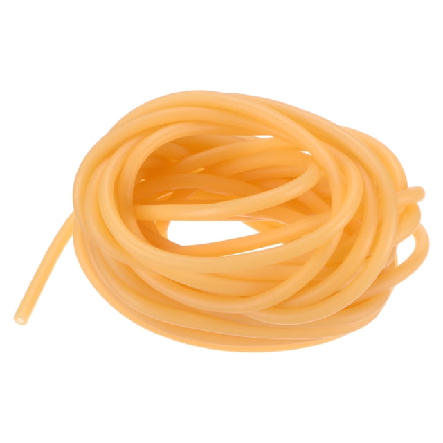 Tubo de goma de látex natural de 8 metros de longitud, manguera de tubo de goma de 3x6mm (IDxOD), amarillo