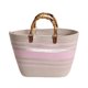 thumbnail image 1 of Bolso de mano tejido para mujer, bolso de playa de verano, ligero y versátil, tipo cesta beige rosa, 1 of 9