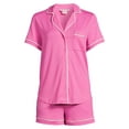thumbnail image 4 of Secret Treasures Women's and Women's Plus Size Top and Shorts Pajama Set, 2-Piece, 4 of 4