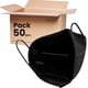 thumbnail image 1 of Pack de 50 Cubrebocas KN95 | Color Negro | Cubre Bocas Protección Alta Eficiencia 5 Capas de Filtración | Face Mask Ajuste Cómodo y Seguro, 1 of 6