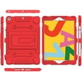 thumbnail image 4 of Feishell for iPad 10.2 Case with Pencil Holder, 2019 7th Generation iPad Case, Lightweight Full Body Rugged Heavy Duty Bumper Case for iPad 7th Gen 10.2 2019 Release, Red, 4 of 7