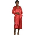 thumbnail image 2 of Women's Long Silky Poly Satin Robe in Variety of Colors, Sizes S-XL, Up2date Fashion Style-Gwn14, 2 of 3