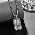thumbnail image 2 of 925 Sterling Silver Compass Necklace for Women Men Graduation Gift for Her Birthstone Jewelry, 2 of 5