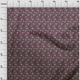 thumbnail image 3 of oneOone Cotton Poplin Twill Purple Fabric Floral Craft Projects Decor Fabric Printed By The Yard 56 Inch Wide, 3 of 5
