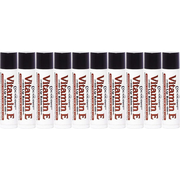 Cococare Vitamin E Lip Balm.15 oz, 10 Piece