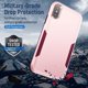 thumbnail image 4 of Entronix Funda Resistente Diseñada para iPhone X, Cubierta Protectora a Prueba de Golpes de Triple Capa, Color Rosa, 4 of 8