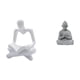 thumbnail image 1 of Figura De Buda Pensador Mono Abstracto Creativo, Escultura Artesanal Para Sala De Estar, Hotel, Patio, Decoración, Miniatura Coleccionable, 1 of 8